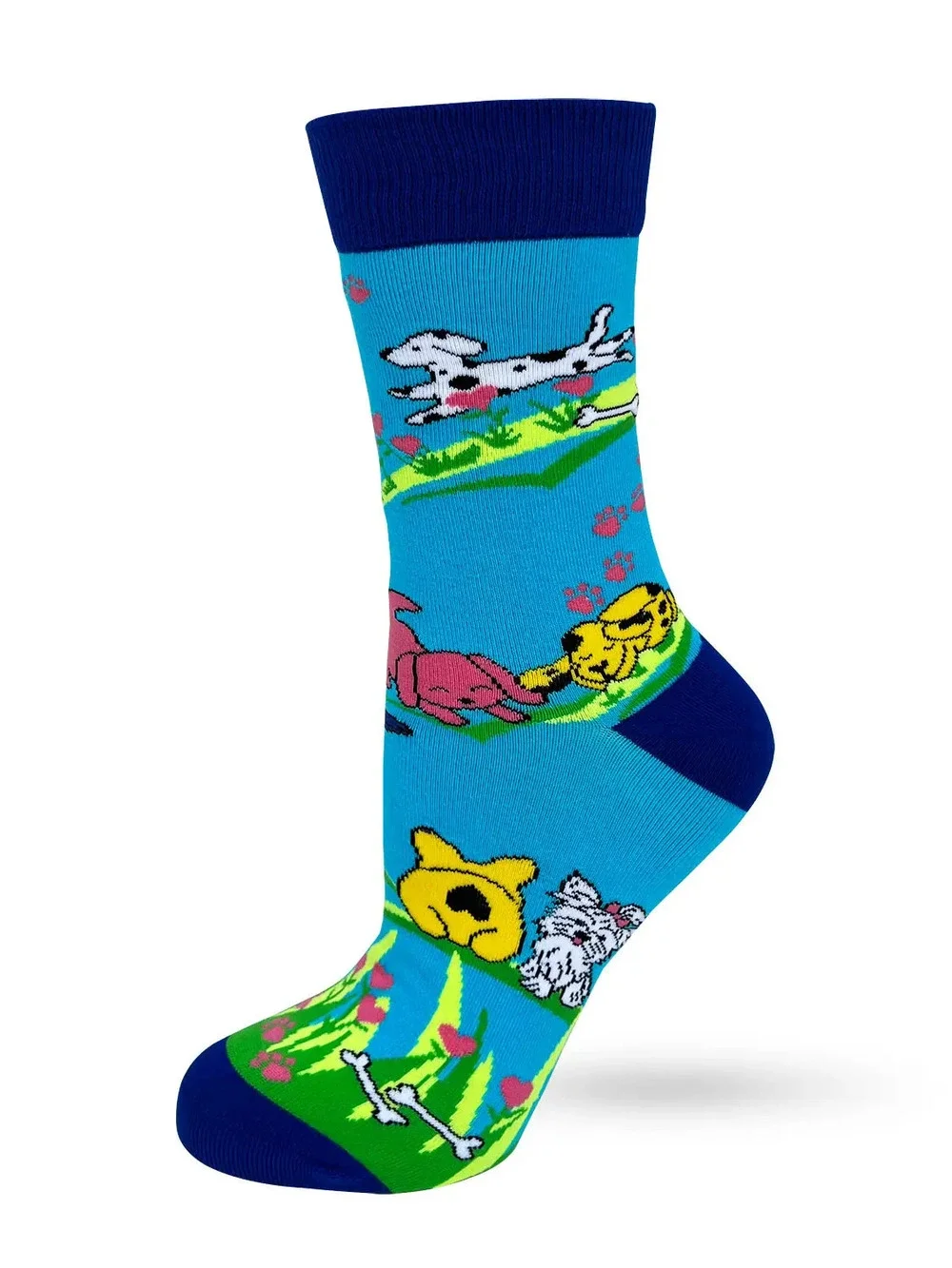 FD3 | Fabdaz Women's Novelty Crew Socks | Love Four Legged Word | Size 5-10